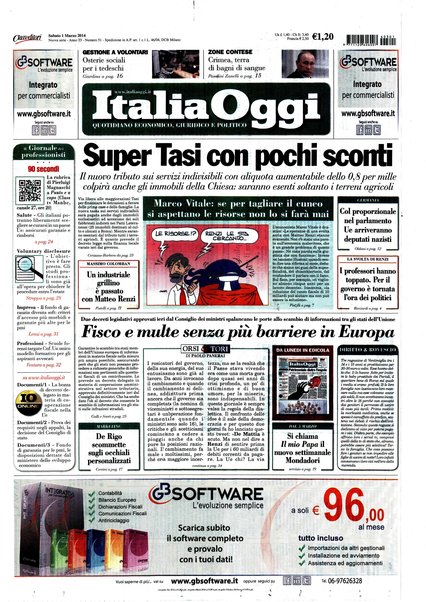 Italia oggi : quotidiano di economia finanza e politica